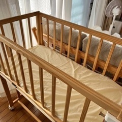 【商談中】連休限定お値下げ！【お引き取り限定】そいねーる　ロング　ベビーベッド　の画像