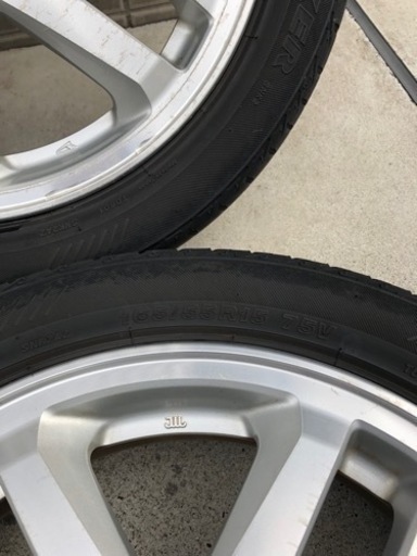 165/55R15夏タイヤ付きホイール4本  タント、ミラ、ムーヴ、アトレー等に！ランクC
