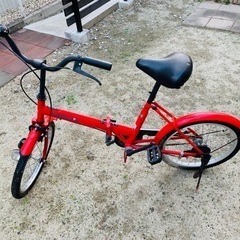 ミモレット　赤　20インチ　折り畳み自転車
