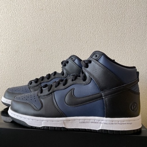 [追記有]新品NIKEダンクHIGH×フラグメントMidnightNavy