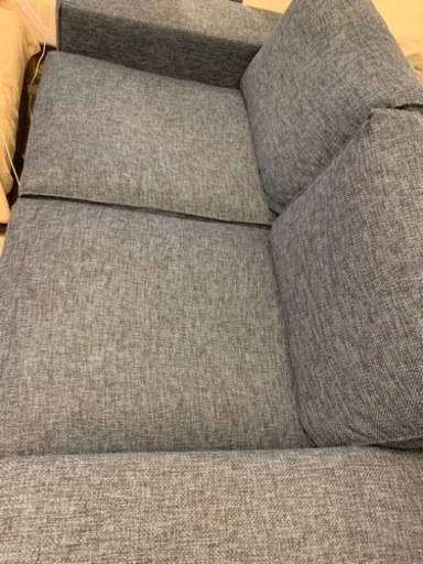 Noce製ソファTD9811A 2人掛けセット （オットマン付き）