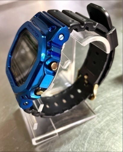 G-SHOCK DW5600 カスタム　ブルーステンレス