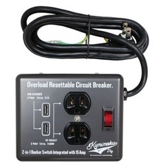 USBスチールタップ　ブラック　延長コード アメリカ雑貨