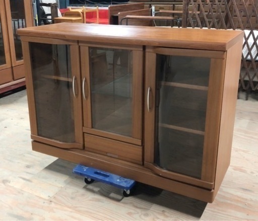 KG-152 美品【大川工芸】キャビネット リビングボード サイドボード 安心の老舗家具