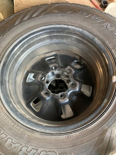 希少　トヨタ純正スチール　225/70r15  ダンロップ　タイヤ　グラントレック　ランクル　ハイラックス　ハイエース　プラド　ナロー