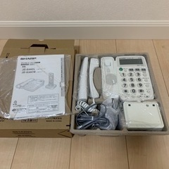 固定電話　子機1台付属　ホワイト