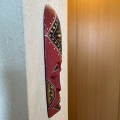 バリ風　お面　壁掛け2枚セットの画像