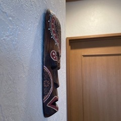 バリ風　お面　壁掛け2枚セットの画像