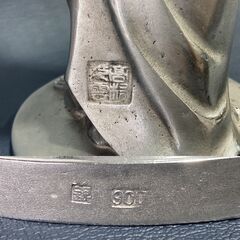 人間国宝 高村光雲 原型 銀製観音像 桐箱付 銀900/銘刻印あり 全高38cm/2.7kg 聖観音菩薩 仏像 A1AZ0308の画像