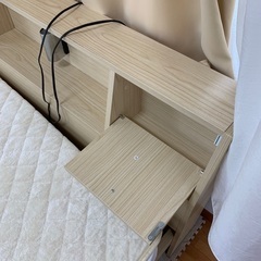 セミダブルベッド　マットレス付きの画像