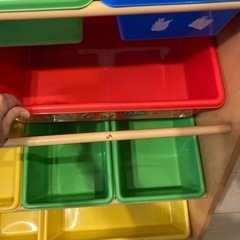 【交渉中】トイザらス キッズオーガナイザー おもちゃ収納棚 おもちゃ箱の画像