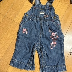 オシュコシュ　刺繍　サロペットデニム