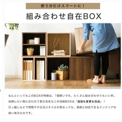 【廃棄します】LOWYA キューブ型収納ボックス 2つセット(バ...