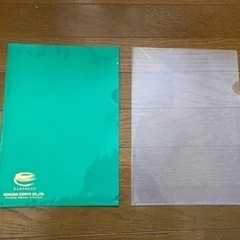 差し上げます。クリアファイル