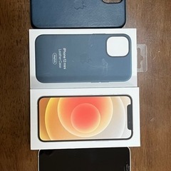【美品】iPhone 12 mini ホワイト 128 GB SIMフリー及び純正ケース