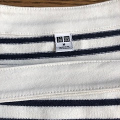 ユニクロ　ボーダーカットソー　Mサイズの画像