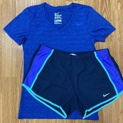 ランニングウエア上下セット/マラソン/ジャージ/短パン/NIKE...