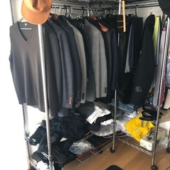 1/19迄　スチールラック 2台 180 × 90 ハンガー掛け...