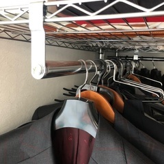 1/19迄　スチールラック 2台 180 × 90 ハンガー掛け可能タイプの画像