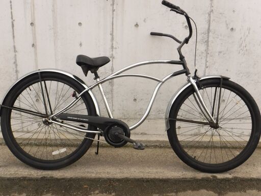 カッコイイ メッキ★レインボーのビーチクルーザー　中古自転車 385