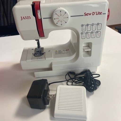 JANOME コンパクト電動ミシン 【sew D`Lite】 JA525