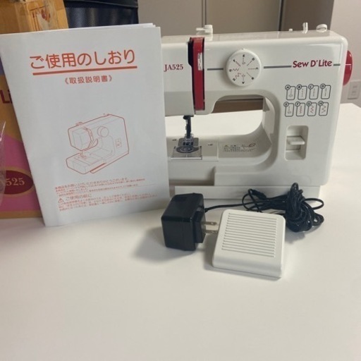 JANOME コンパクト電動ミシン 【sew D`Lite】 JA525