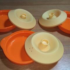 他のグループでお取引終了　未使用　レンジ用のタジン鍋　３個セット...