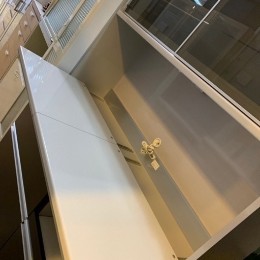 1/22 値下げ!⭐️IDC大塚家具⭐️綾野製作所 2面レンジボード アーバンモダン 大容量 日本製