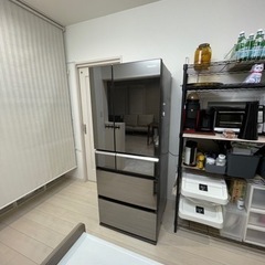 【冷蔵庫】474L パナソニック NR-F471XPV ナノイー 2015年製　黒・オニキスミラー