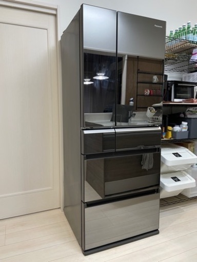 【冷蔵庫】474L パナソニック NR-F471XPV ナノイー 2015年製　黒・オニキスミラー