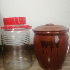 商談中　果実酒びん＆漬物壺（中古）