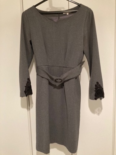 プロポーション ワンピース グレー お呼ばれにも◎