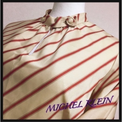 ご購入者様決定꒰MK MICHEL ꒱日本製 ヴィンテージ レトロバイアス柄ブラウス