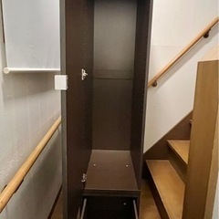 ロッカー　木製　引き出し付きの画像