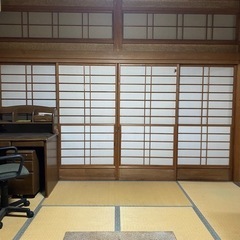 ② ガラス付き襖 ふすま 障子戸 障子扉 ガラス戸 古民家 茶室...