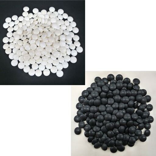 蛤碁石 那智黒 蛤白 32号 厚さ8.7mm 囲碁 碁石 白180