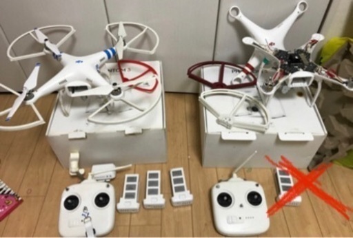 dji  ドローン　ファントム2とファントム3 ジャンク品