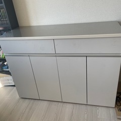 【人気インテリア】キッチン　ゴミ箱収納棚　の画像