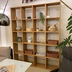 宇都宮でオシャレな家具を探すなら『オトワリバース！』MUJI 無印良品 シェルフ オープンシェルフ フリーラック ナチュラル 中古品