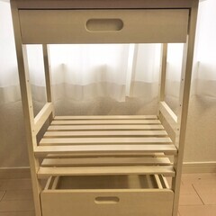 キッチンワゴン　キャスター付き　の画像