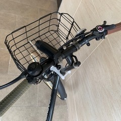 【中古品】ミニサイクル　カゴ付き折りたたみ自転車 20インチ の画像