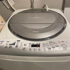 【お譲りします】ジャンク品東芝　乾燥機付洗濯機　aw-80ve(w)ホワイトの画像