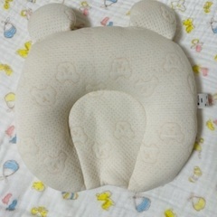 ほぼ新品/ベビー枕/カバー付き