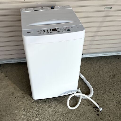 高年式 ハイセンス 全自動洗濯機 4.5kg HW-T45D 洗濯機 2021年製