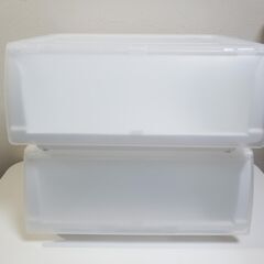 Nフラッテ 収納ケース 幅51㎝ 高さ23㎝　奥行き39㎝ 2個セット
