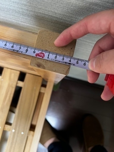 無印良品　パイン材ベッドフレーム　セミダブル　良品