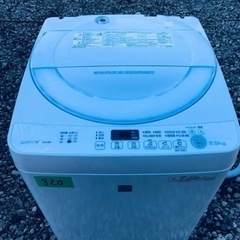 ④✨2016年製✨820番 SHARP✨全自動電気洗濯機✨ES-G5E3-KW‼️