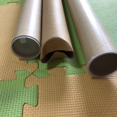 ポスターの筒☆蓋付き☆3本☆ダンボール筒の画像