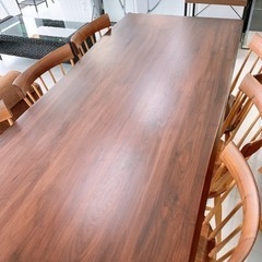 6人用ダイニングテーブル7点セット　熊本リサイクルショップenの画像