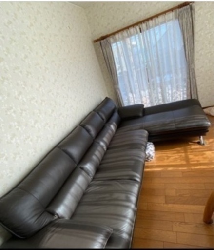 4人掛けカウチソファ　ほぼ未使用